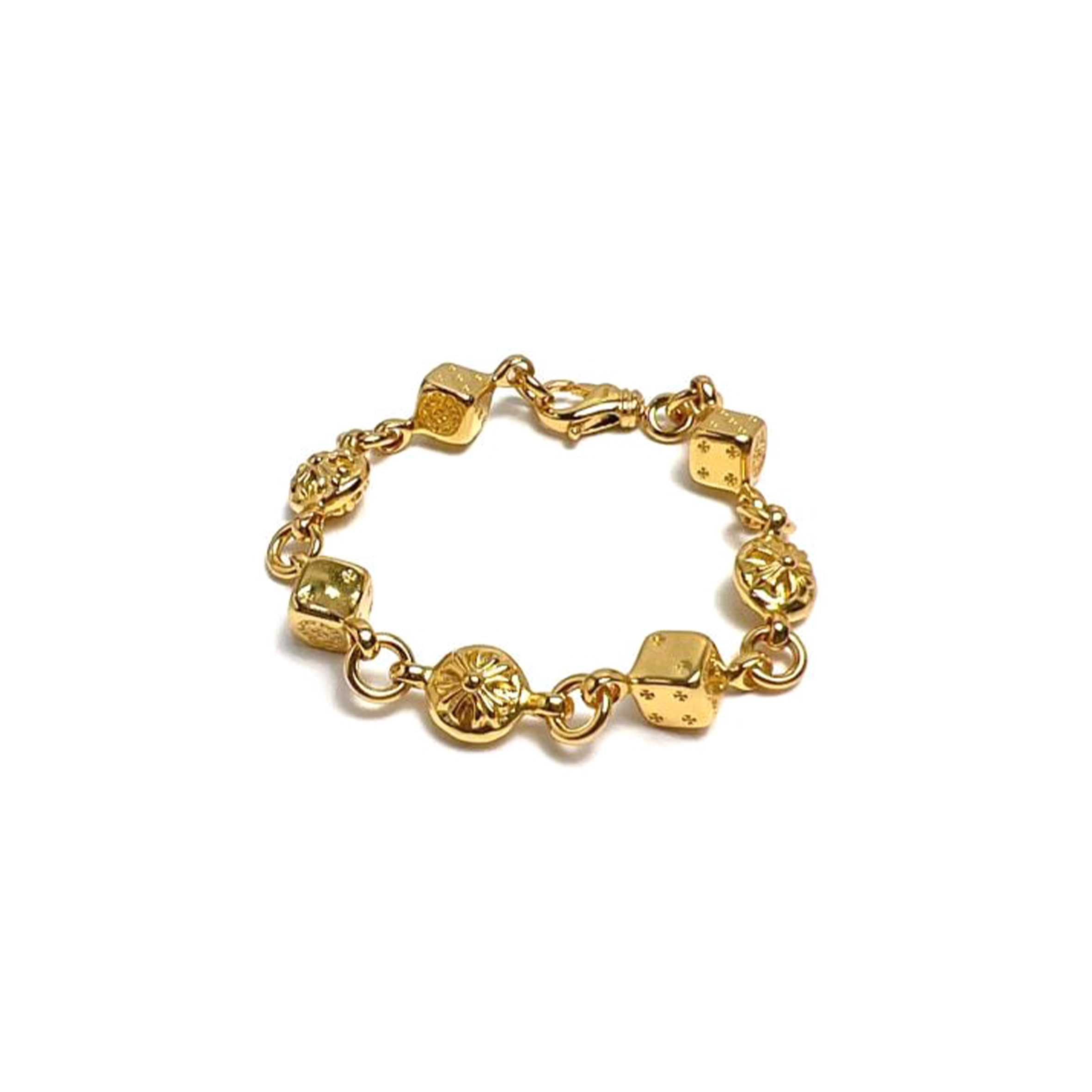 CHROME HEARTS GOLD DICE BRACELET